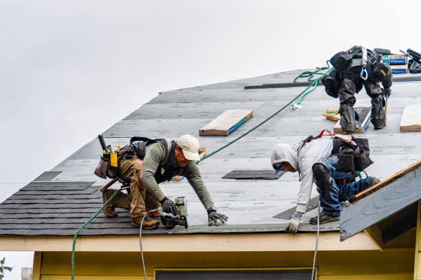 Professional Roofing technician working in Pacific City, OR